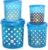 Cello Hi Fresh Safe Plastic Jumbo Container, 4 PC(Capacity – 5ltrs, 7ltrs, 10ltrs & 15ltrs), Blue