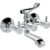 Cera Garnet Quarter Turn Fittings Wall Mixer with Telephonic Shower Arrangement (Chrome Finish)