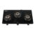 Havells GEOSLIM Gas stove |3 Heavy Duty Forged Brass Burner|6 mm Toughened Glass|Premium Valves