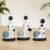 Amazon Basics 3 pcs Astronaut Statues for Home Decor (Pack of 3, Black & White)