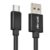 eller santeé® Swadesi Nylon Braided 2.4A Fast Charging Cable Type C and USB Cable for Data SYNC, Fast Charging for Smartphones (1 Meter) – Black