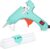 GLUN® 20 Watt Mini Glue Gun with 5 Glue Sticks 7mm, With On and Off Switch Button, LED Indicator, Transparent Glue Sticks