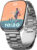 GOBOULT Drift Max 2.01”HD Screen, BT Calling, Working Crown, IP67 Smartwatch(Silver Strap, Free Size)