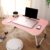HF HARSH FASHION Wood Portable Laptop Table  (Finish Color – PINK, Pre Assembled)