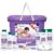Himalaya Baby Gift Pack (9 pieces) with FREE Maternity Basket (Violet) | No.1 Doctor Prescribed | Gentle, Safe & Researched for baby’s skin & hair