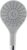 Hindware F160081CP 150mm, ABS 3 Flow Hand Shower with Pressing Switch (Grey)