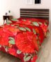 IWS 3D Printed 160 TC Polycotton Single Bedsheet - Floral, Multicolour
