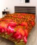 IWS 3D Printed 160 TC Polycotton Single Bedsheet - Floral, Multicolour