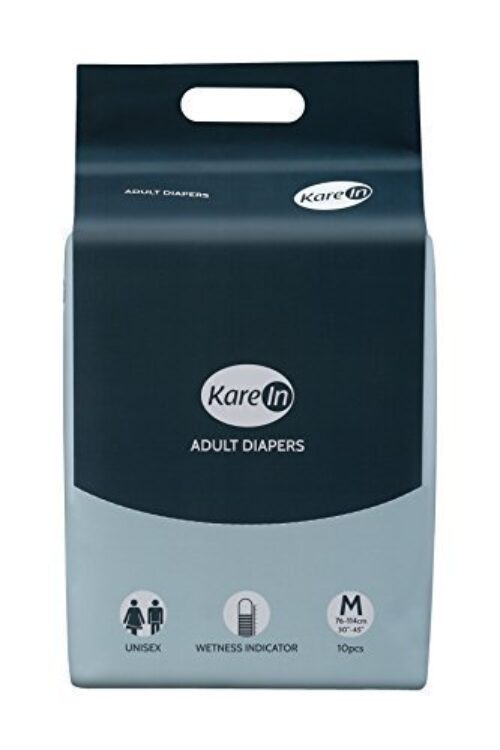 Kare In Adult Diapers Medium 10's Pack to Fit Size 76-114cm (30"- 45")