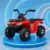 Kidsmate ATV Raider Electric Car for Kids | Battery Operated Cars for Kids with 6V Battery, LED Lights Bluetooth & USB Multimedia | Forward & Backward 4 Wheels Ride on Toy for Age 2-5 Yrs – Black/Red