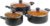 Kreme Casserole 2.5L + 3.5L + 4.5L Induction Bottom Non-Stick Coated Cookware Set  (Aluminium, 3 – Piece)