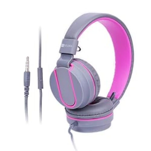 Laploma Trance Wired Headphone with Mic for Smartphones, Android, iphone Black