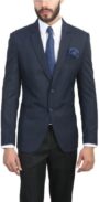 ManQ Solid Single Breasted Wedding, Formal Men's Blazer(Blue)