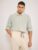 The bear house Men Slim Fit Solid Spread Collar Casual Shirt