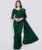 MIJAASHREE Embellished Bollywood Lycra Blend Saree (Green)