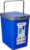 Nayasa Plastic Door Dustbin Small 14 Ltrs. – Mono Blue, Press-Top