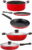 NIRLON Cookware Set  (PTFE (Non-stick), Aluminium, 5 – Piece)