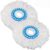 NOHUNT Mop Refills Only for Floor Cleaning, Mop Accessories, Cotton Mop Refill, Spin Mop Replacement Heads Microfiber Mop Refills Round Mop (2)