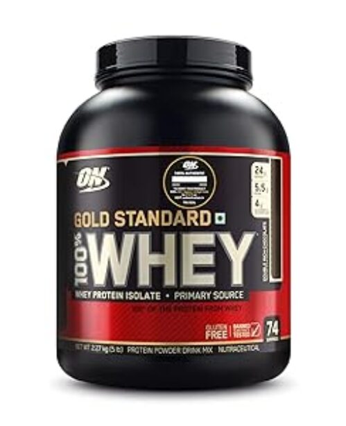 Optimum Nutrition (ON) Gold Standard 100% Whey Protein Powder - 5 lbs (Double Rich Chocolate)