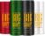OSCAR Big Shot Deodorant Jazz Club, Privee & Eros (150ml each) Deodorant Spray – For Men  (600 ml, Pack of 4)