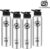 Pigeon Inox Hydra 900 ml Bottle  (Pack of 4, Black, Steel/Chrome, Steel)