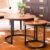Priti Coffee Table Set: Nesting Side Tables with Chipboard Tops, Sturdy Metal Frame, Modern Industrial Design – Ideal for Living Room, Bedroom, Apartment, and More