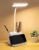 SaleOn Rechargeable Stable Desk Lamp with USB Type C Cable | 3 Color Modes | 6 Month Warranty | Mobile Holder | Eye Protection | Touch Control | Non-Flickering-LED,Plastic
