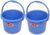 Saurabh Shaktiman Unbreakable Plastic Bucket 5 litres (Orange)- Set of 2