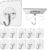 Shalvi Adhesive Hooks for Wall, Sticky Wall Hook for Hangers,Bathroom hangings Hook 50 (Pack of 50)