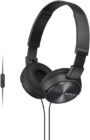 Sony MDR-ZX310APBCE Wired Headset with Mic(Black, Over the Ear)