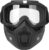 Sounce Anti Scratch Goggle Bike Mask, UV Protective Open Face & Eyewear Windproof Dirt Shield Adjustable Strap Soft Foam Padded Detachable for Cycling Bike Off Road Racing Riding Unisex – White