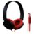 SoundMagic P10S Headphones with Mic (Black/Red)