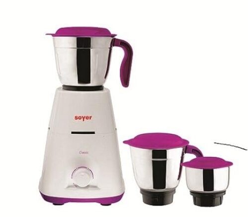 Soyer MG550 550-Watt Mixer Grinder with 3 Jars (Purple/White)