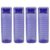 Steelo Garnet Pet Water Bottle 1000 ml, Set of 4, Evening Blue