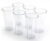 TAPASVI (Pack of 6) 6 Pcs. Unbreakable Clear Transparent Water, Juice Glass Set 300 Ml Poly Carbonate Plastic Glasses Glass Set