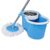 TREQA King S310 Stainless Steel Spin mop Easy Clean Bucket Mop for Floor Cleaning with 2 Microfiber Mop Heads Refills – Mop Handle