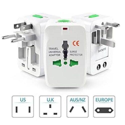 US1984 3 pin Travel Universal Multi Plug With Indicator US, AUS , NZ , Europe,UK , SP