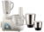 Usha Food Processor (2663) 600-Watt with 3 Jars (White)