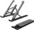 Zebronics-NS1000 Laptop Stand Featuring Foldable Design, Anti-Slip Silicone Rubber Pads, Supports Maximum of 5kgs Weight, 6 Adjustable Levels.